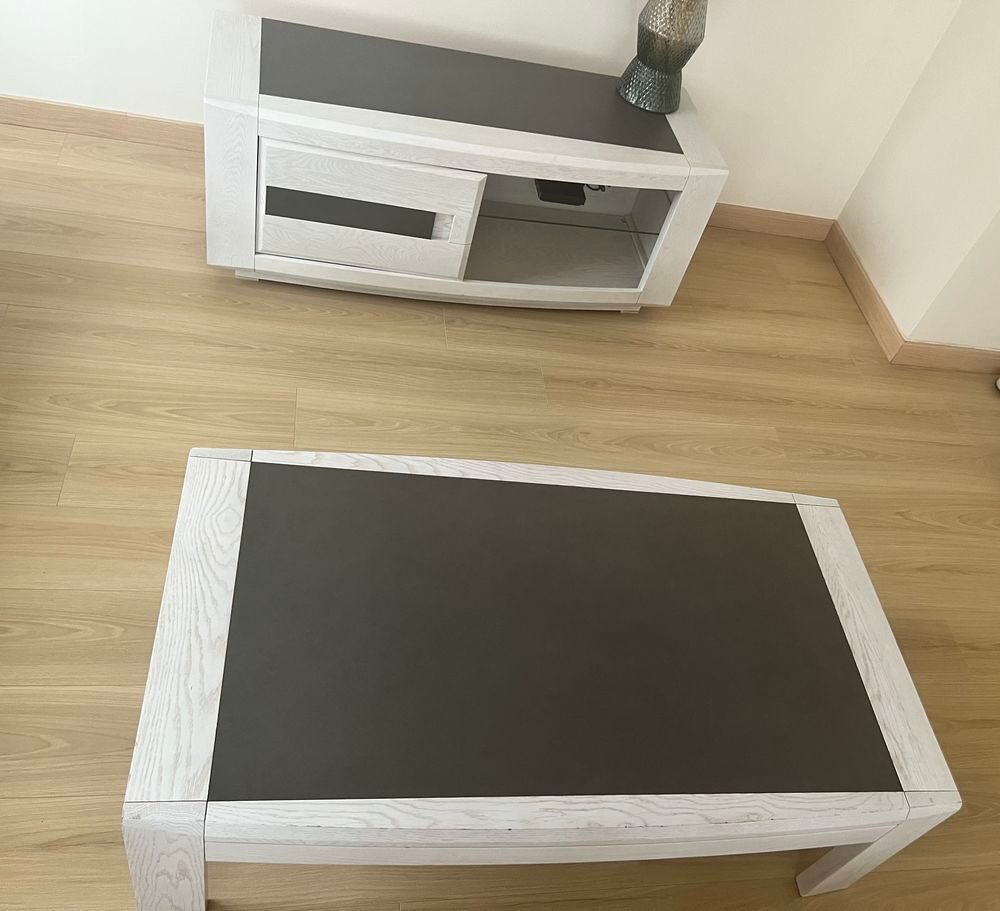 Lot de meubles pour salon complet �" ch&ecirc;ne massif &amp; c&eacute;ramique �" tr&egrave;s bon &eacute;tat Meubles