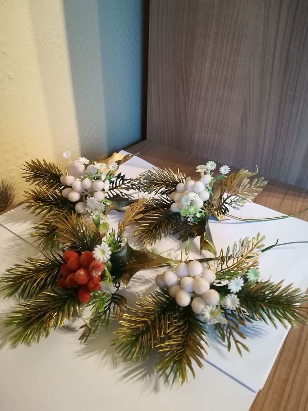 DECO NOEL /centre table / sapin / couronne/ bouquet
Décoration