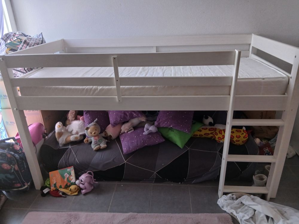 Lit mezzanine + matelas Mobilier enfants