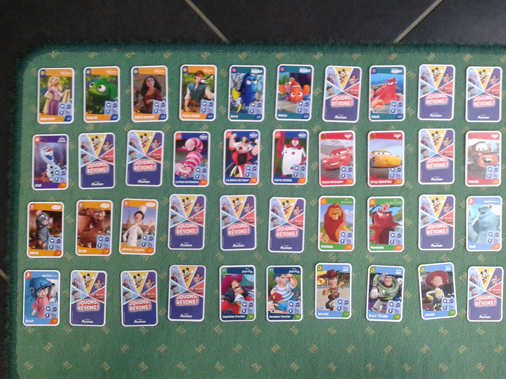 Cartes - Disney - Disney Pixar - "Jouons , R&ecirc;vons !" -Auchan 