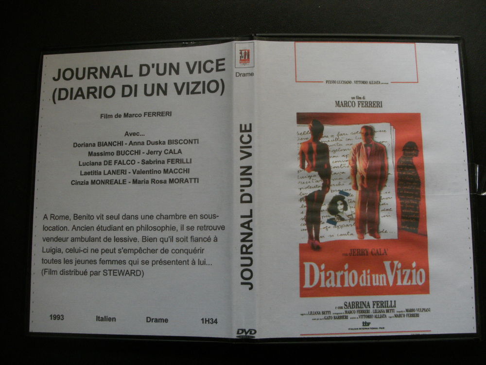 Rare film : " Journal d'un vice " DVD et blu-ray