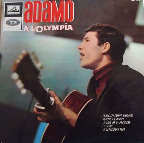 Vinyl ADAMO  A l'Olympia 1965 6 Lille (59)