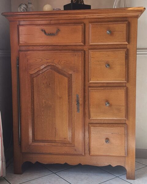 Farinier (buffet haut) en ch�ne massif 210 Pont-Sainte-Maxence (60)