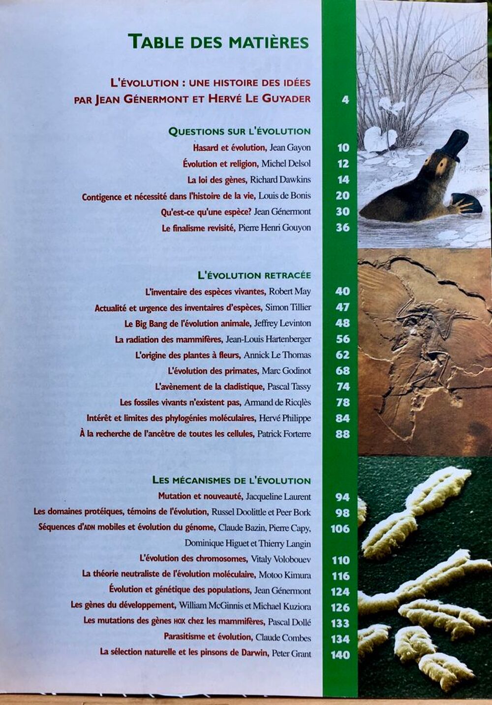 L'&Eacute;VOLUTION ; Dossier hors s&eacute;rie&nbsp;" Pour la Science " Neuf Livres et BD