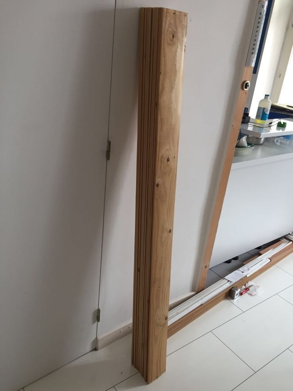 Lot de 10 lattes de bois pin du Nord 1,56 m x 12 cm Bricolage