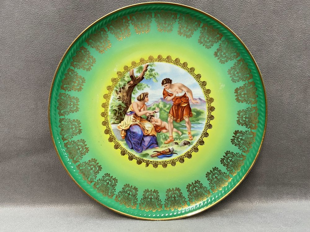 Ancienne Assiette D&eacute;corative Art Antique Germany Porcelaine. 