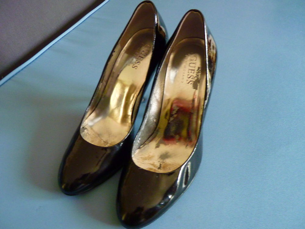 chaussure escarpin Guess 36 Femme vernis noir TBE Chaussures
