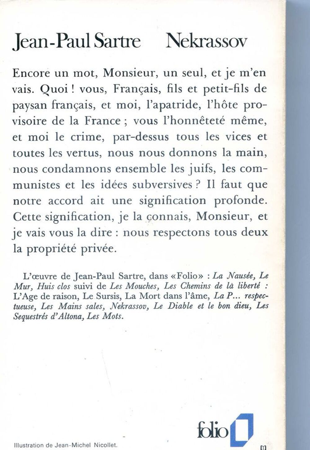 NEKRASSOV - Jean-Paul Sartre, Livres et BD