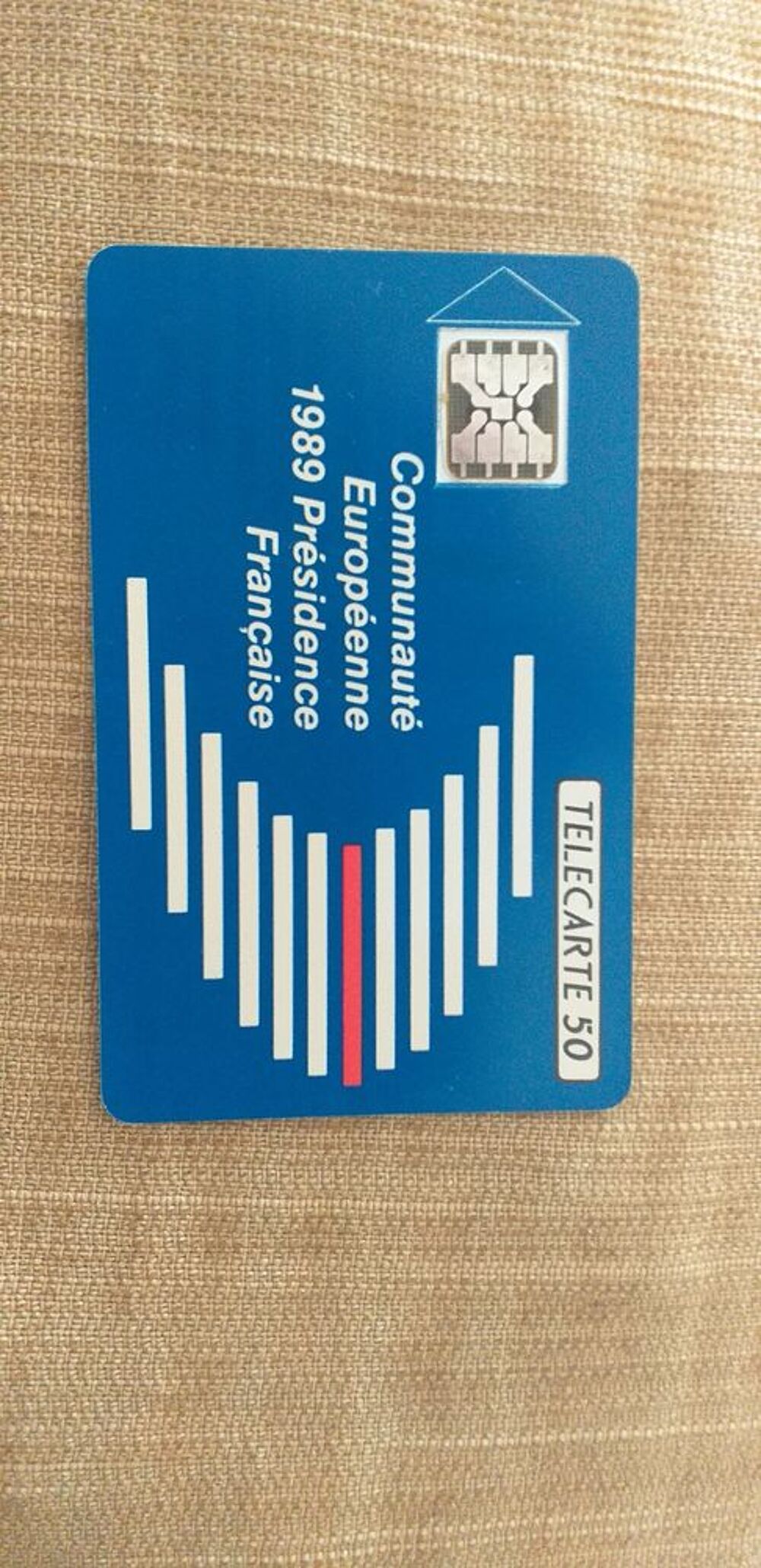 Carte t&eacute;l&eacute;phonique CE 1989 