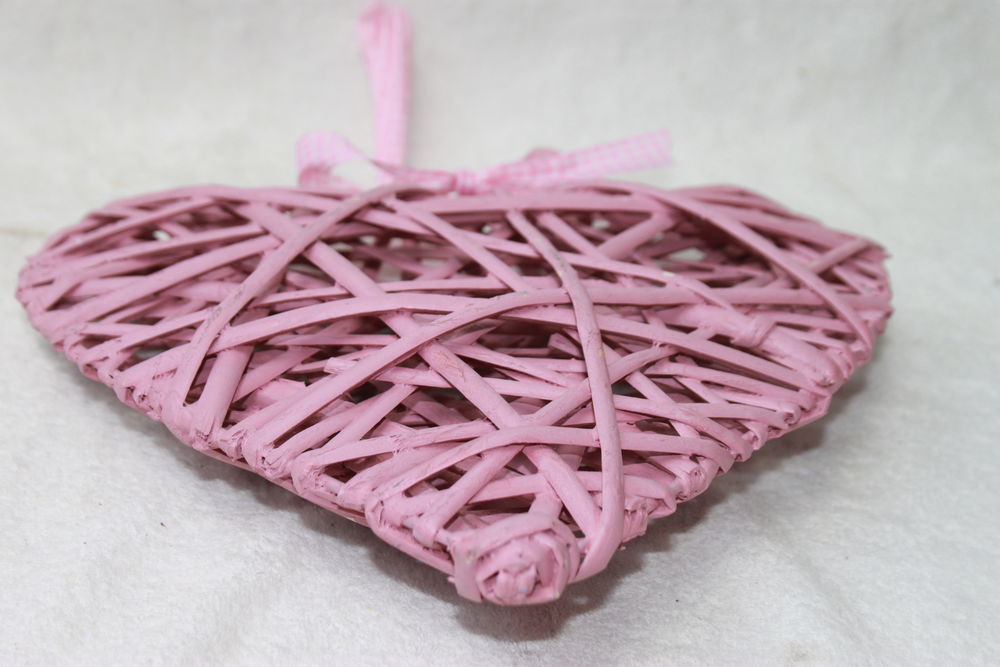Coeur d&eacute;co en osier Décoration