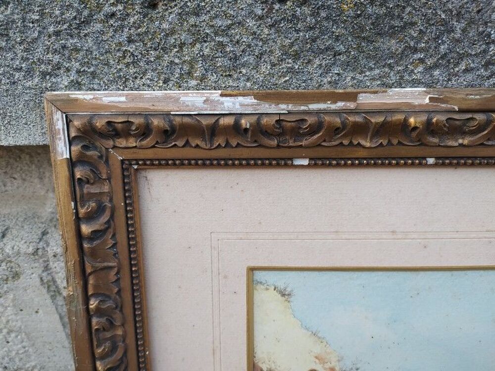 Louis Rambaud Aquarelle Musicien R&eacute;giment Chasseurs &agrave; Pied 