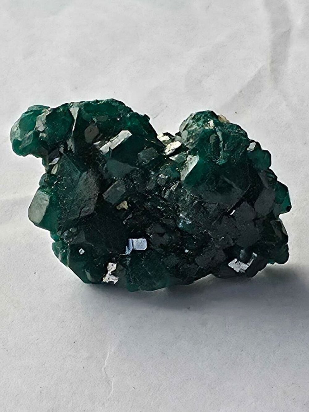 Min&eacute;ral Rare : Dioptase sur Matrice du Katanga (RDC)-27g 