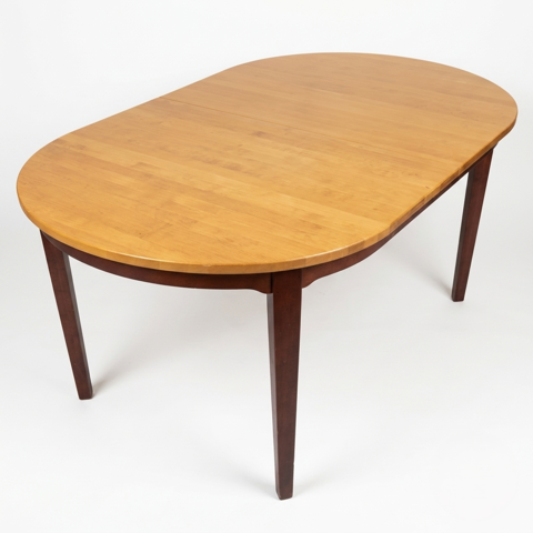 Table à manger scandinave extensible attribuée à Hans Ehrlin Malataverne (26)