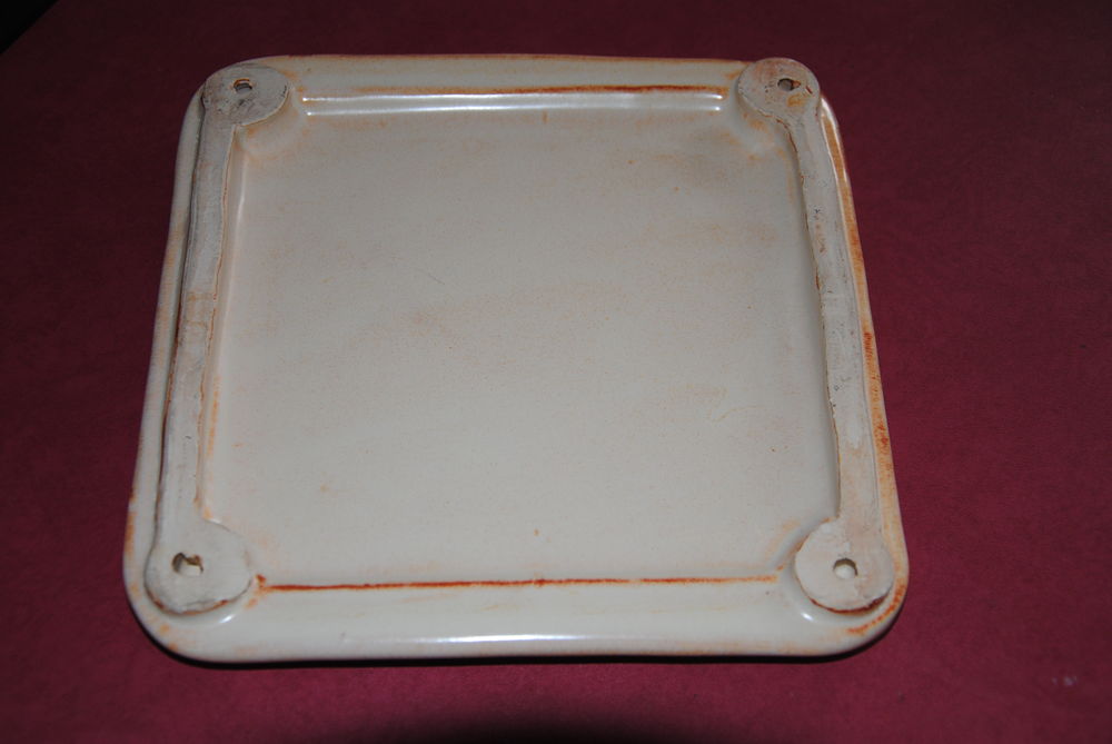 Ancien dessous de plat fa&iuml;ence Décoration