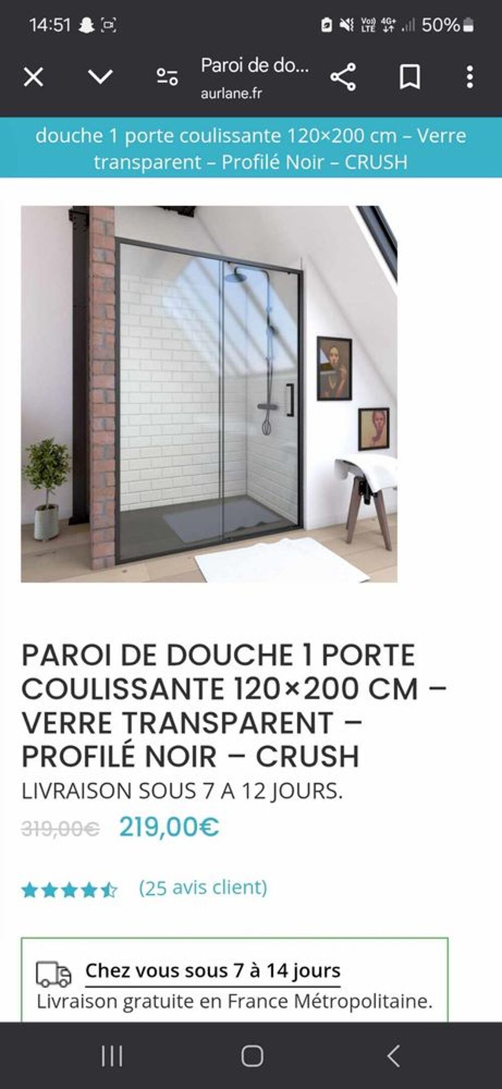Paroi de douche Bricolage