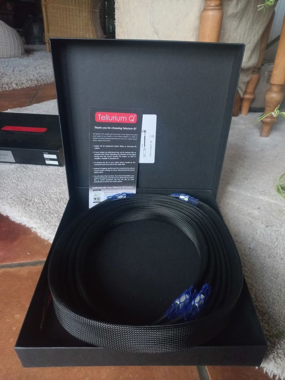  c&acirc;ble HP Tellurium Q Ultrablack II Audio et hifi