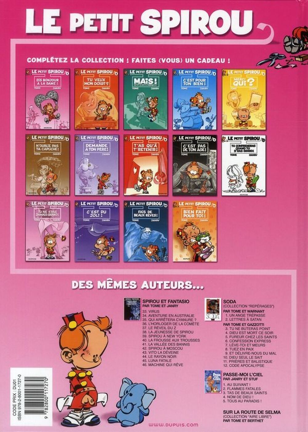 Le Petit Spirou Tome 1 : dis bonjour &agrave; la dame ! Livres et BD