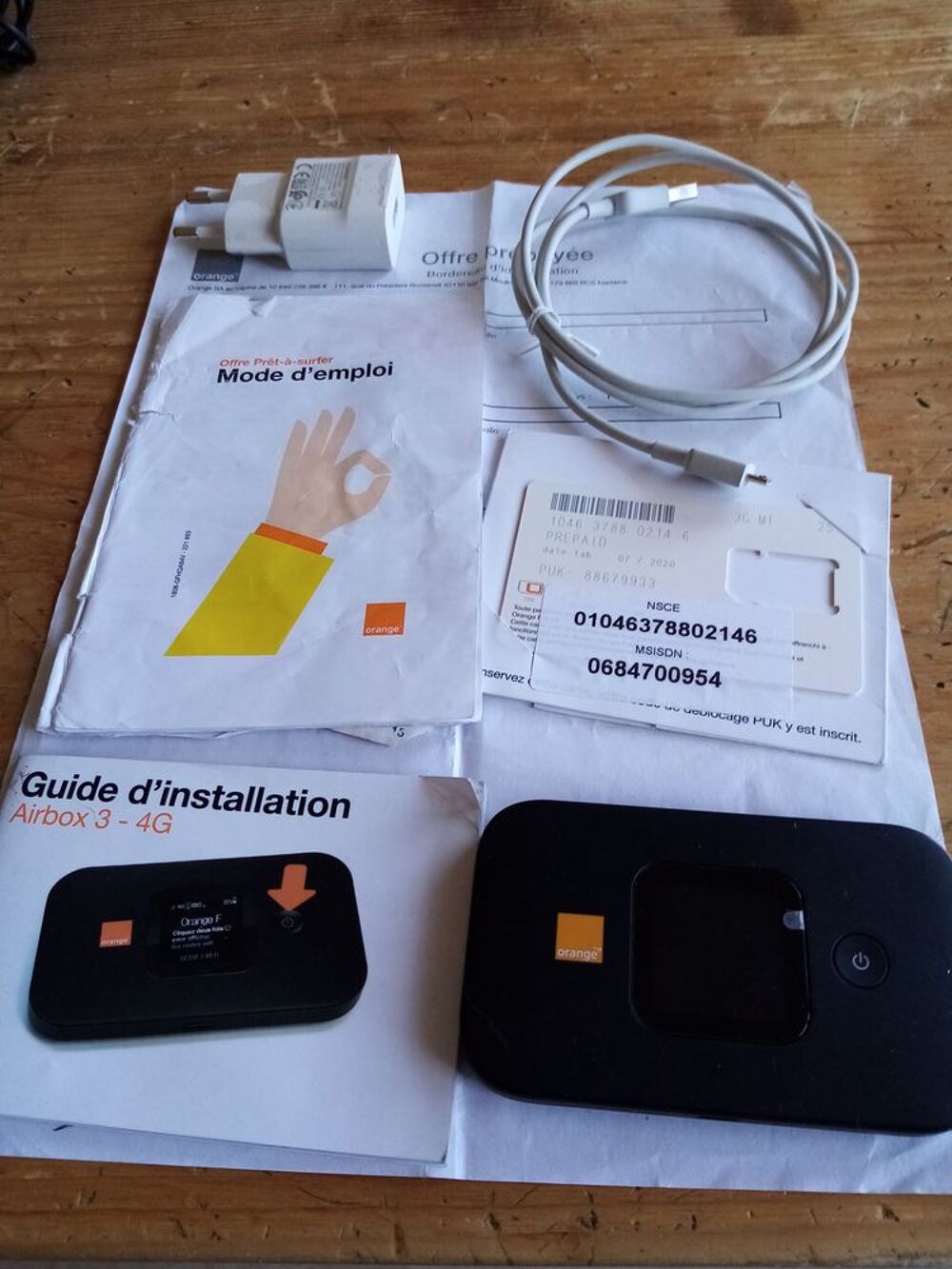 Airbox Orange internet everywhere Téléphones et tablettes