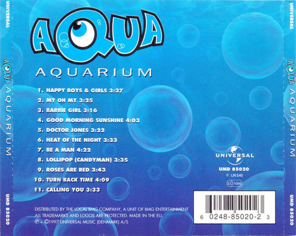 cd Aqua Aquarium (&eacute;tat neuf) CD et vinyles