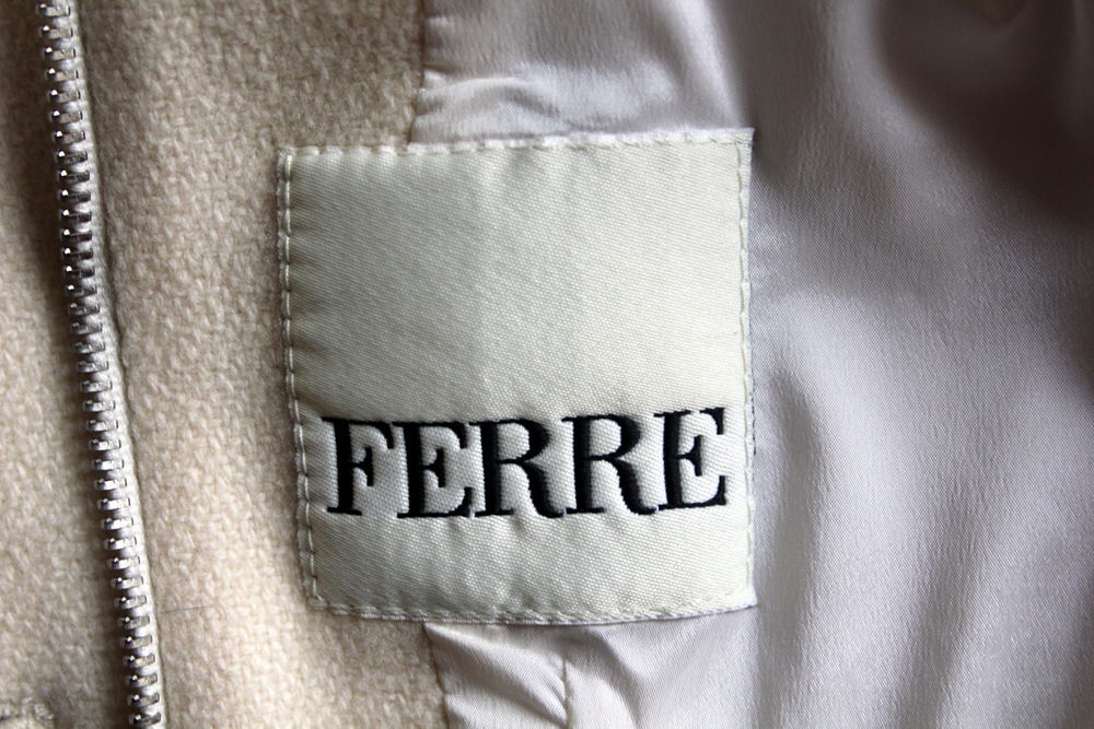 Veste laine ivoire FERRE T.38 Fr Vêtements