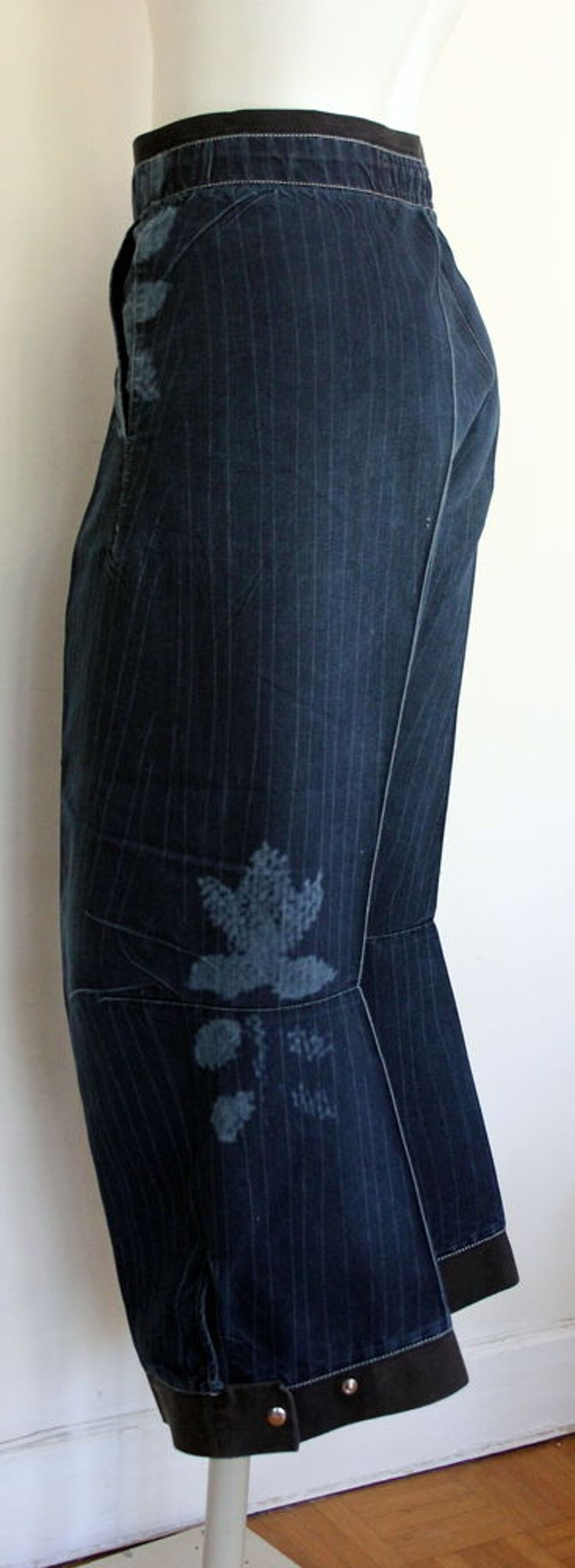 Pantalon court bleu denim MARITHE FRANCOIS GIRBAUD T.40 Vêtements