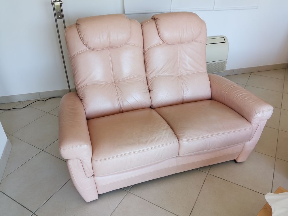 salon cuir marque Chateau d'Ax Meubles