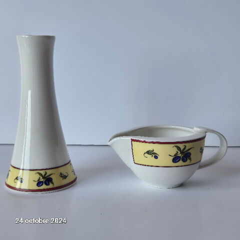 Lot de 2 ustensiles Villeroy et Boch, un pot � lait ou cr�mi 15 Saumur (49)