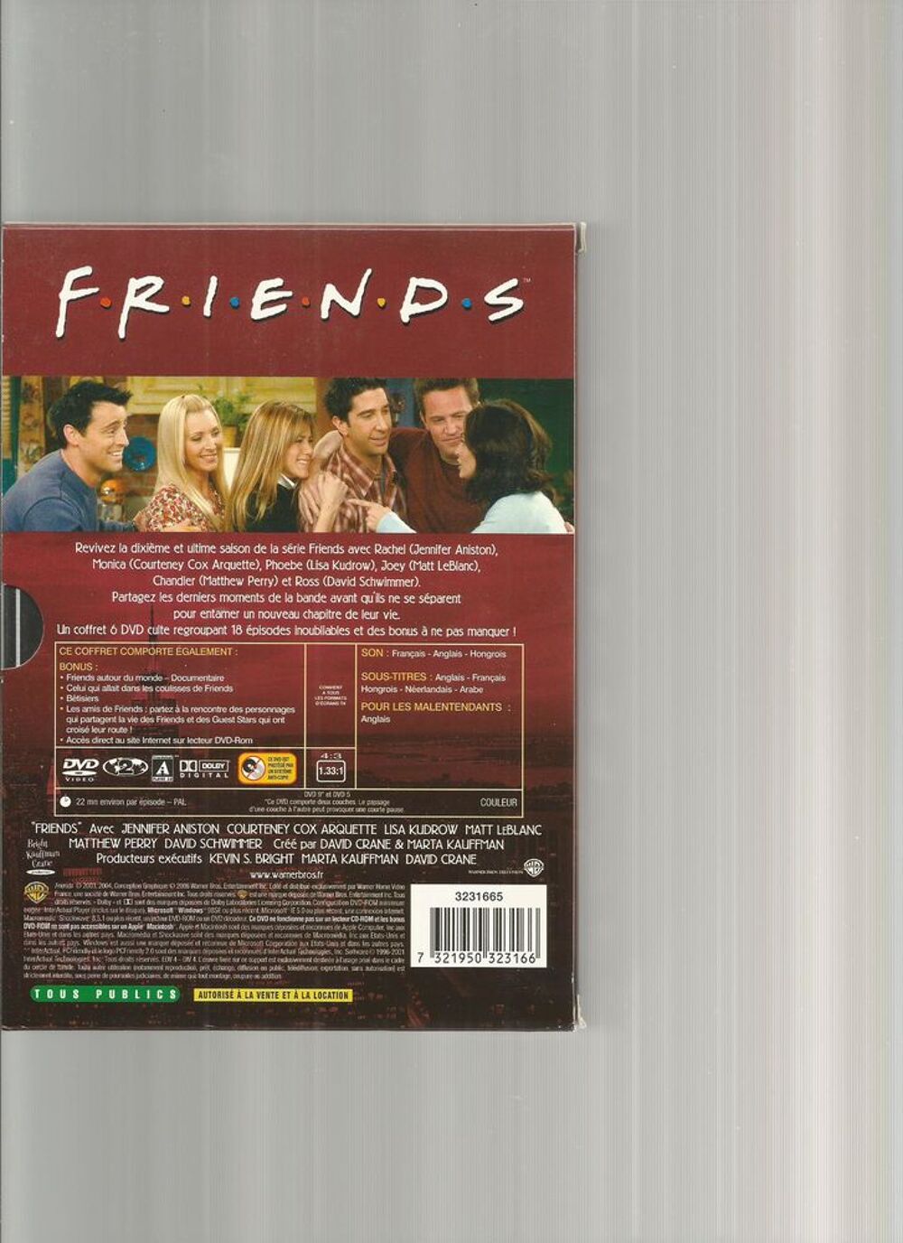 FRIENDS - INTEGRALE SAISON 10 - DVD Photos/Video/TV