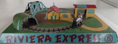 Manège mini train ancien marque FJ (France Jouet) 80 Bizanos (64)
