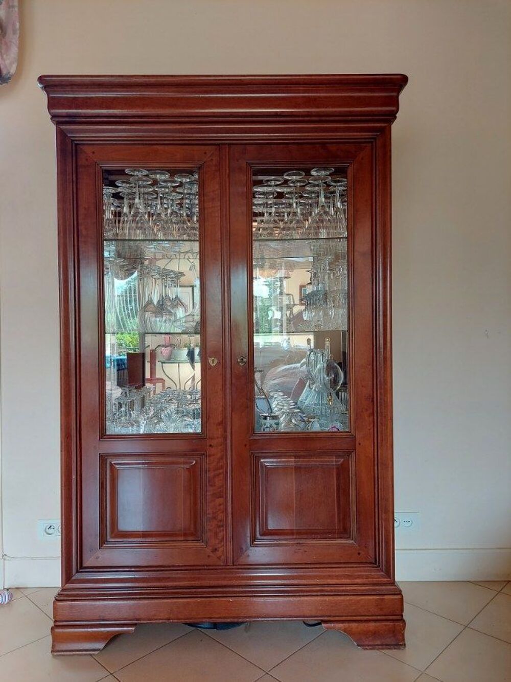 Salle &agrave; manger merisier style Louis Pholippe Meubles