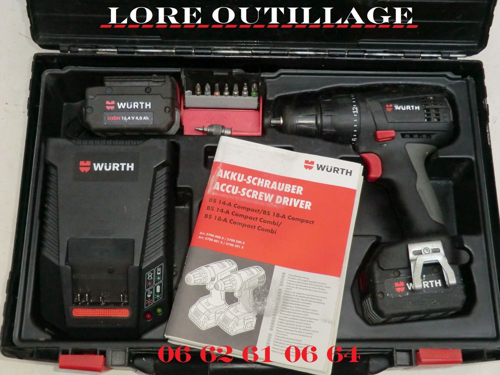 WURTH BS 14-A Compact - Perceuse / Visseuse Bricolage