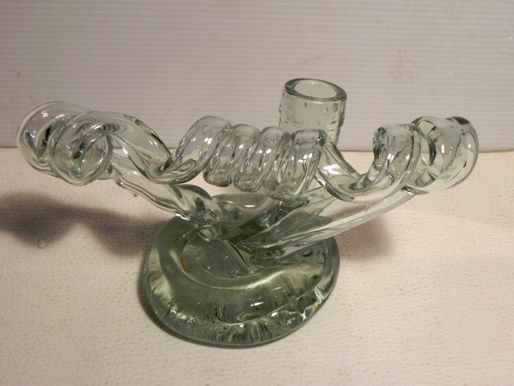 Bougeoir en verre Décoration