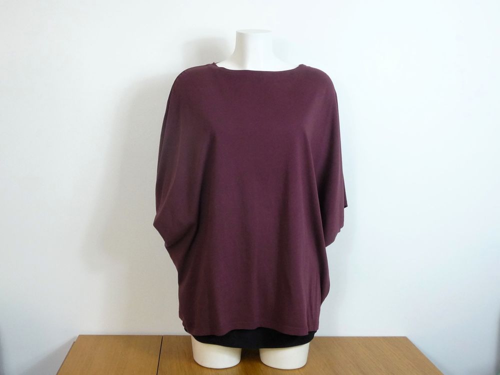 Tee Shirt / Tunique 100% Coton Rouge Bordeaux- Departement 5 Vêtements