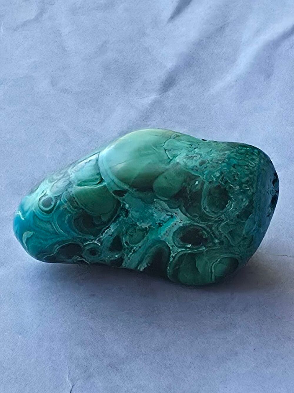 Chrysocolle du Katanga RDC-Pierre Polie 58g 