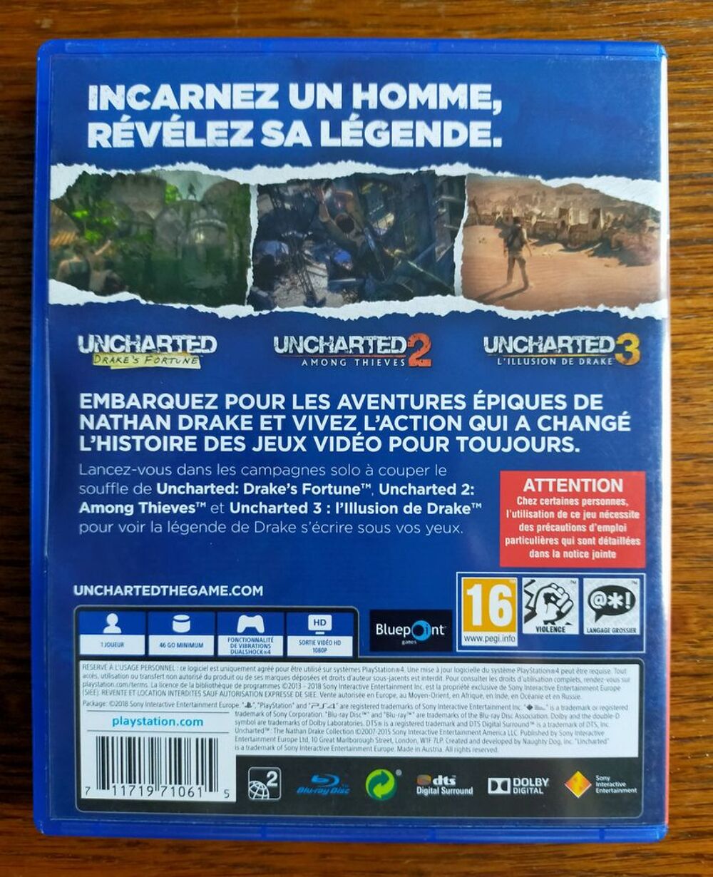 Jeux vid&eacute;os PS4 quasi neufs Consoles et jeux vidéos