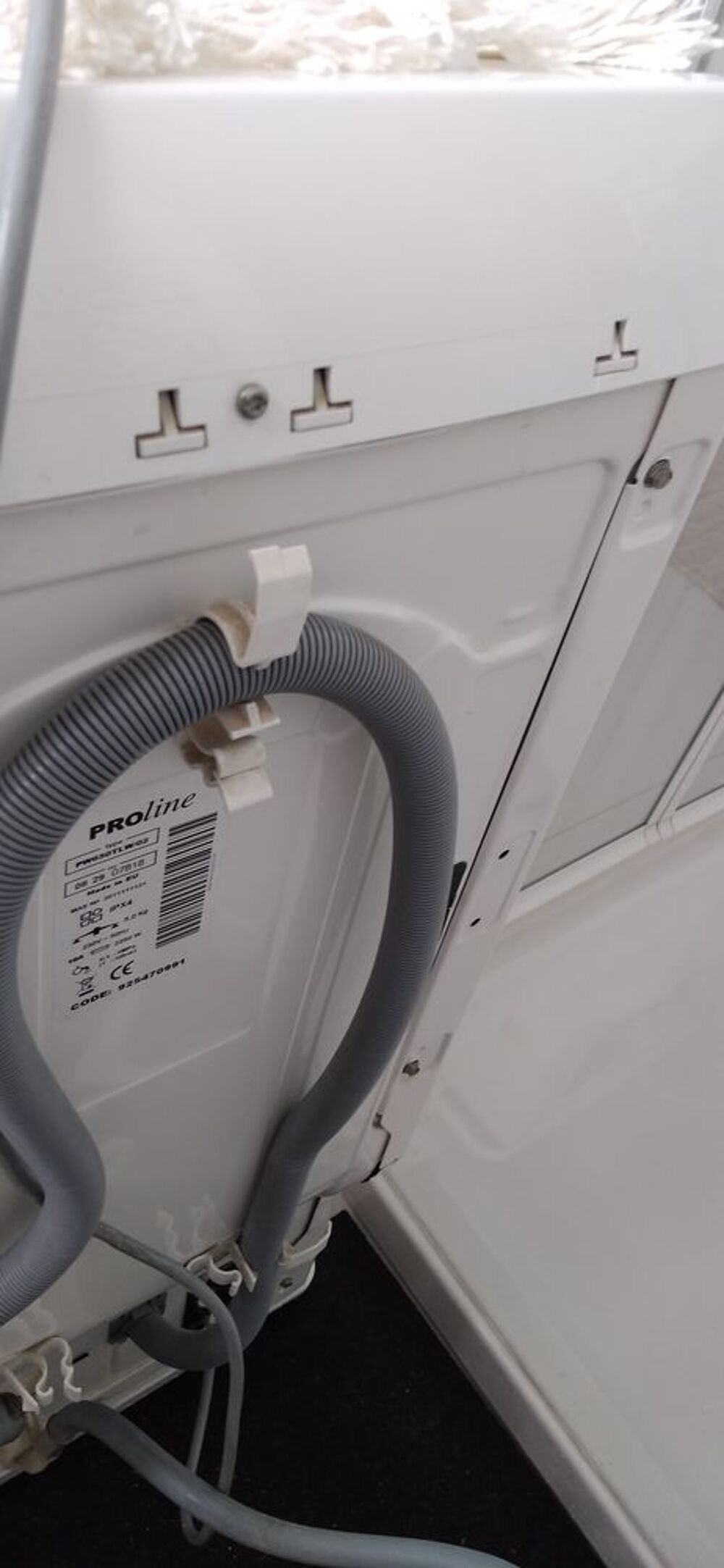 Lave linge top blanc proline pw650tlw Electroménager