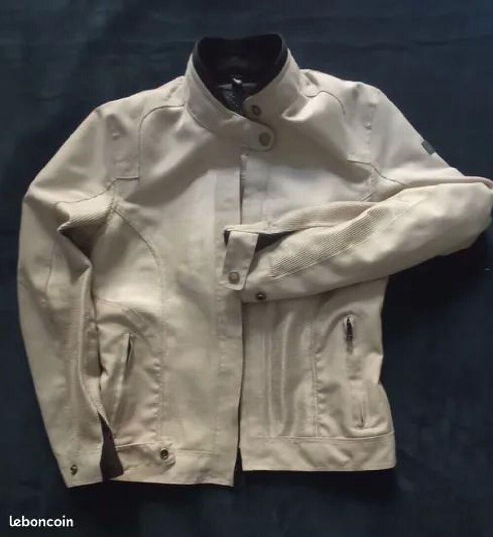 Blouson moto femme helstons stoner femme tissu mesh Vêtements