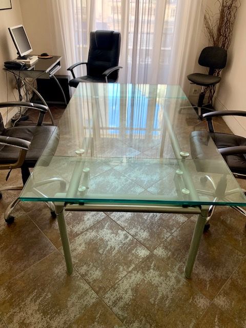 TABLE DE SALLE A MANGER OU BUREAU AVEC RALLONGES INTEGREES 400 Nice (06)