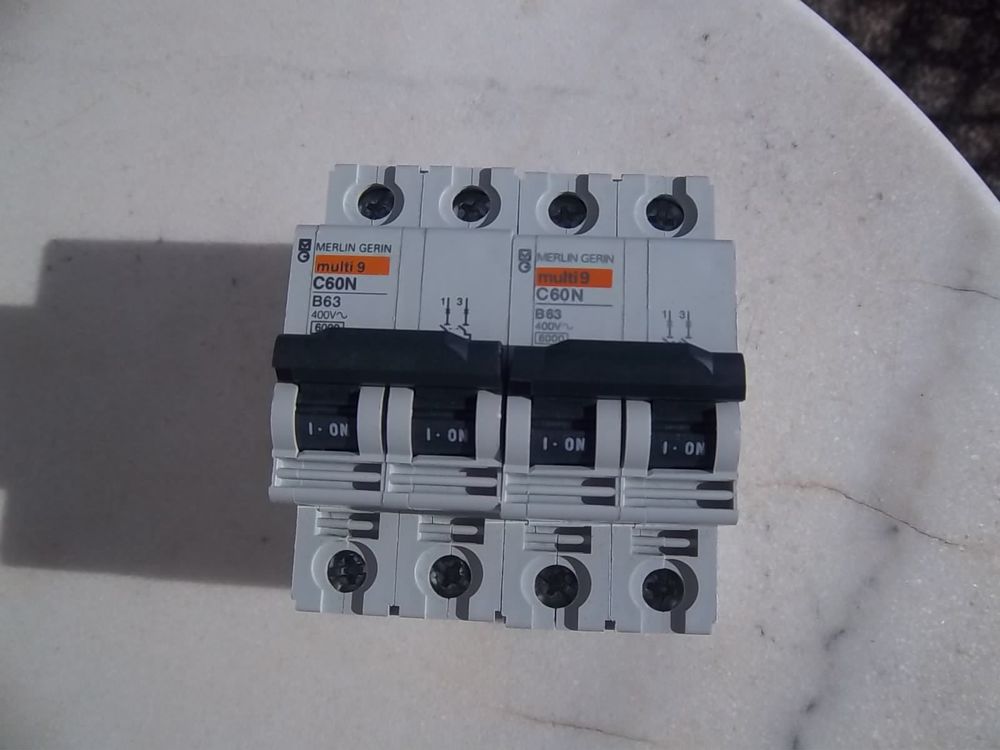2 Disjonteurs Merlin Gerin Multi 9 C60N B63 Bricolage