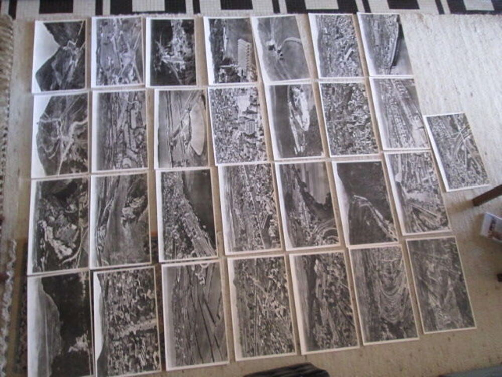 Photos a&eacute;riennes noir et blanc Lapie 