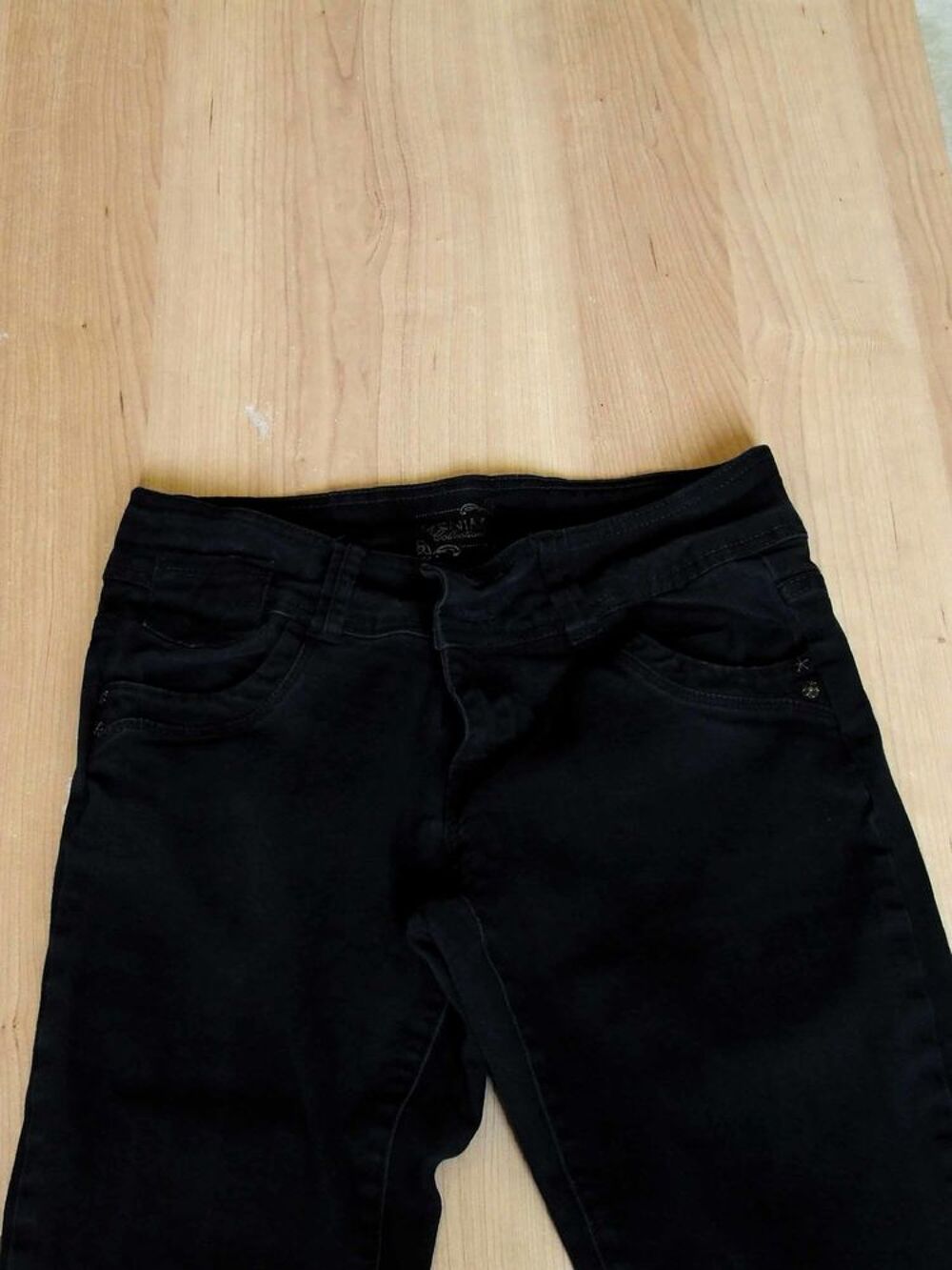Jeans slim, femme, MIM, Noir, T. 38, TBE Vêtements