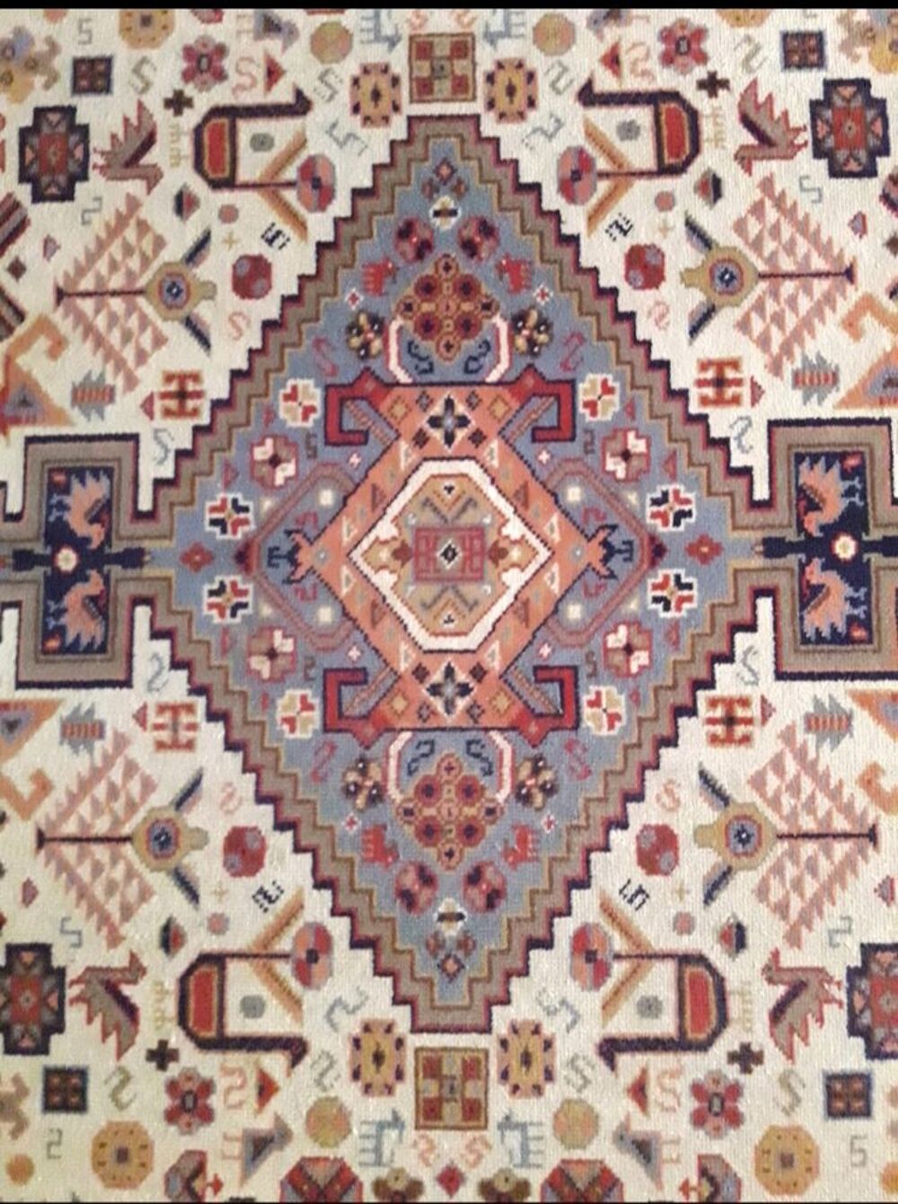 Tapis Cogolin fait main en laine (Made in France) Décoration