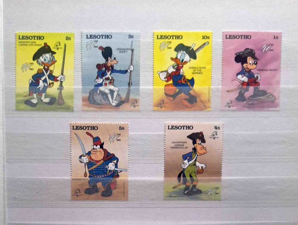 S&eacute;rie de timbres de collection de Lesotho 