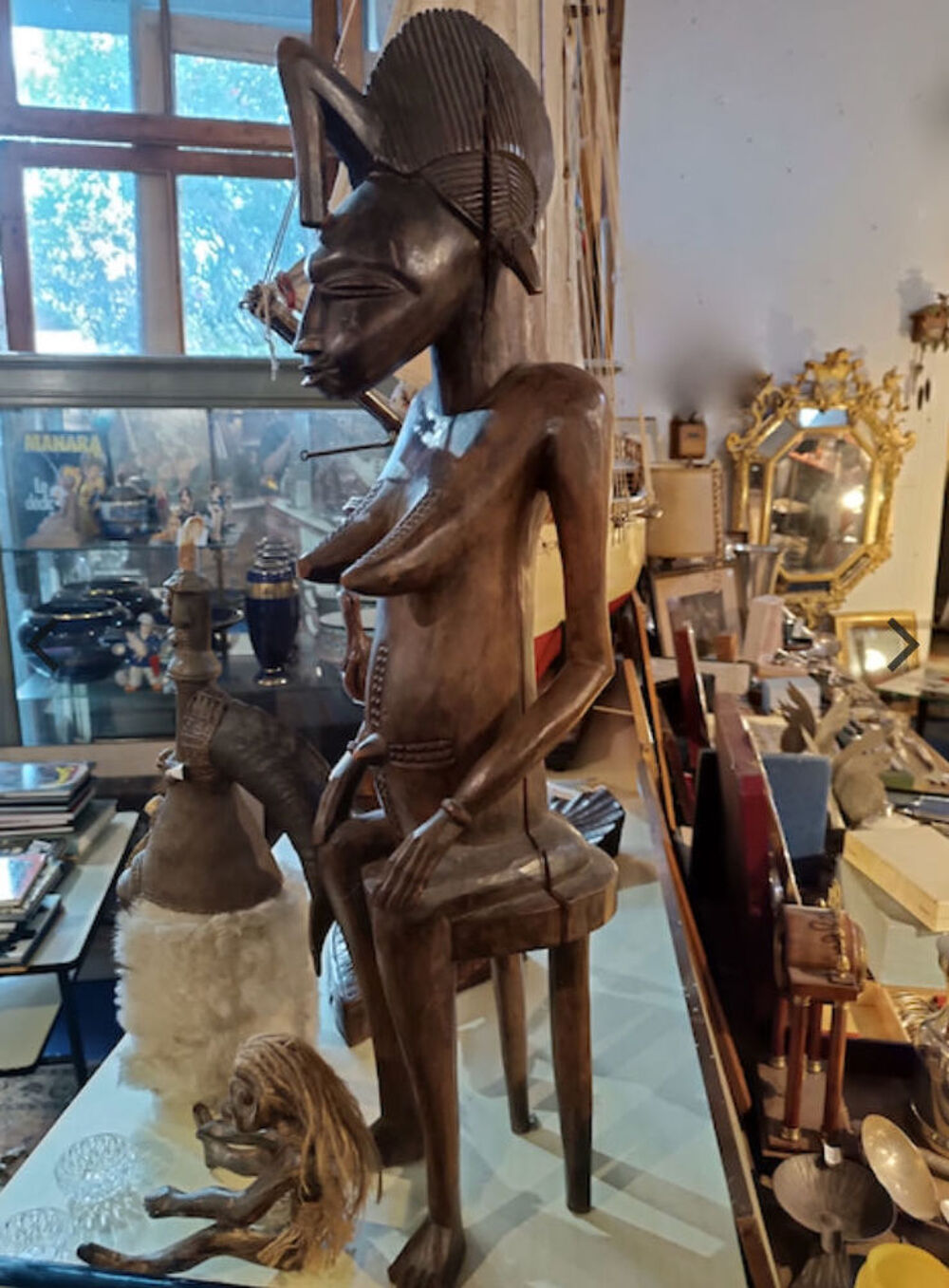 Statue Africain Senoufo Epoque XX&egrave;me 