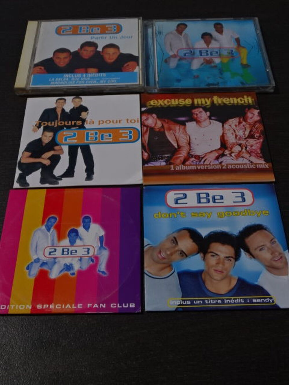 2 CD albums et 4 CD 2 titres 2B3 CD et vinyles