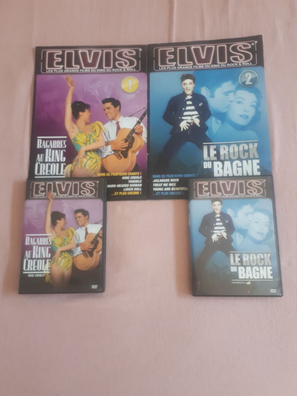 ELVIS PRESLEY : 
2 DVD films King Creole &amp; le Rock du Bagne DVD et blu-ray