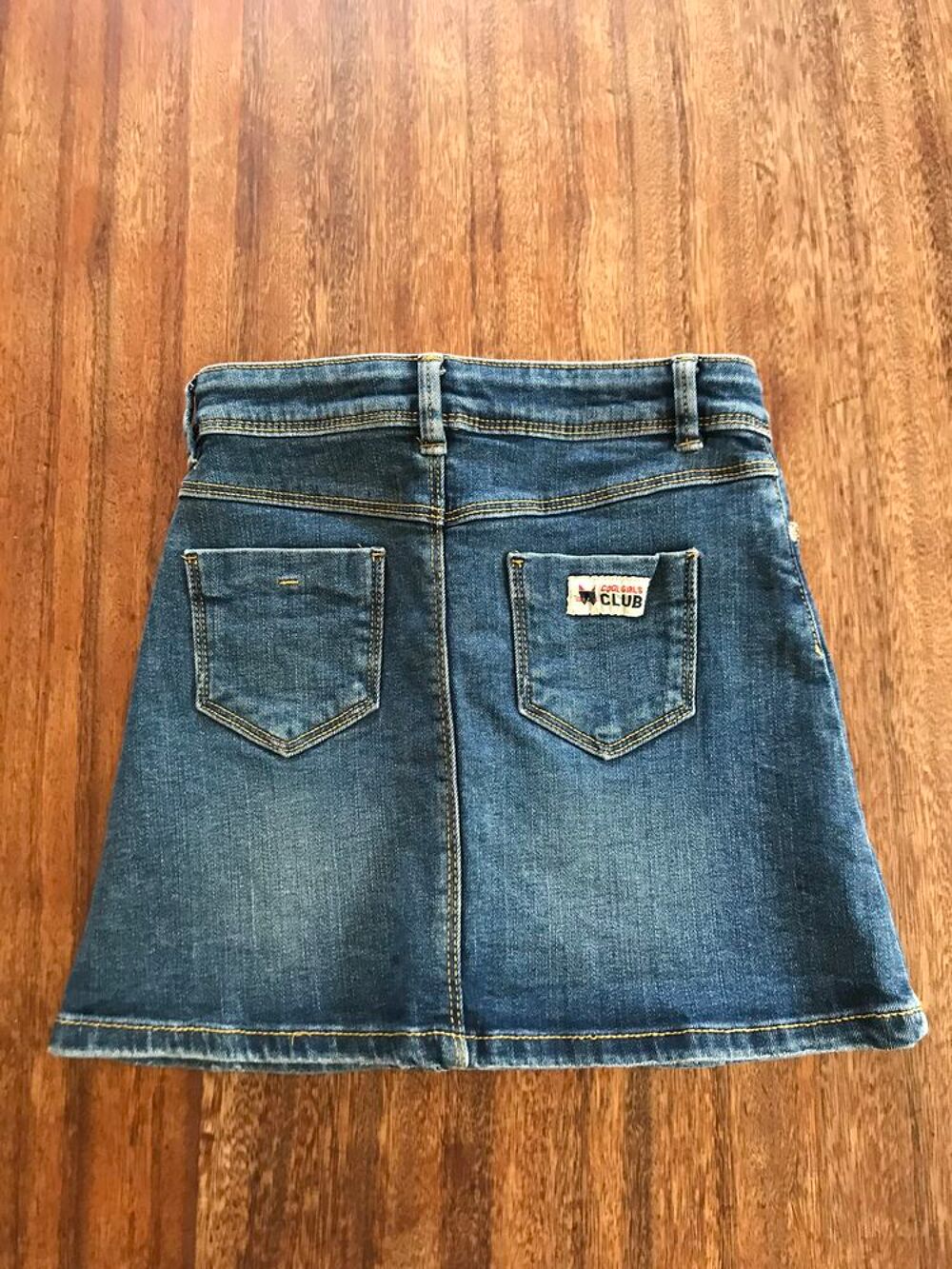 Jupe en jean enfant fille " Okaidi " motif chat Vêtements enfants