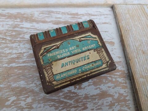 Ancienne Boite Publicitaire Antiquit�s Blanchard Chambord 49 Loches (37)