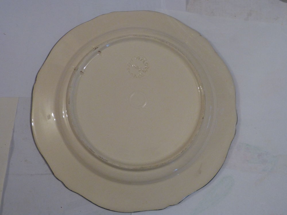 ASSIETTE HENRIOT QUIMPER tete de breton gilet jaune 4 bouto 