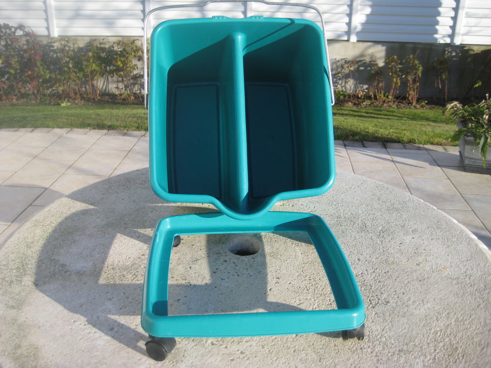 Sceau+Chariot,Nettoyage double bac Marque Genial Bricolage